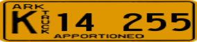 Trailer License Plate